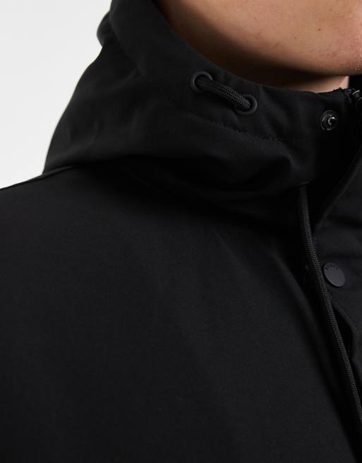 Redefined Rebel regular fit parka jacket in black, 3 of 5