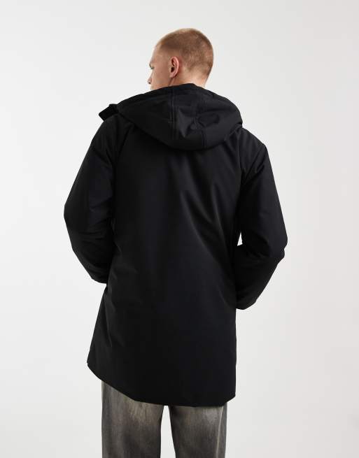 Redefined Rebel regular fit parka jacket in black, 4 of 5