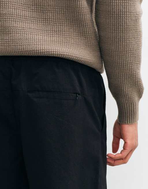 Redefined Rebel - Swans - Rechte broek met elastische taille in zwart, 4 van 5