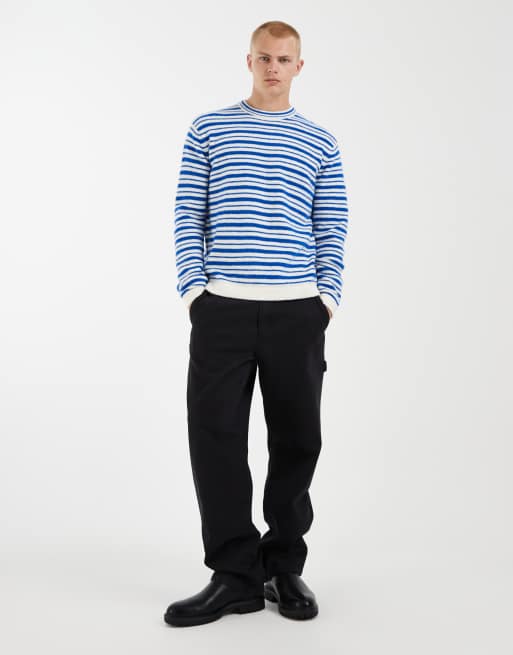 Redefined Rebel – Sweter oversize z okrągłym dekoltem w paski, 2 z 5
