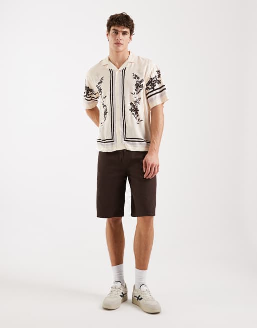 Redefined Rebel - Teddy - Chemise coupe carrée à manches courtes - Écru , 2 de 5