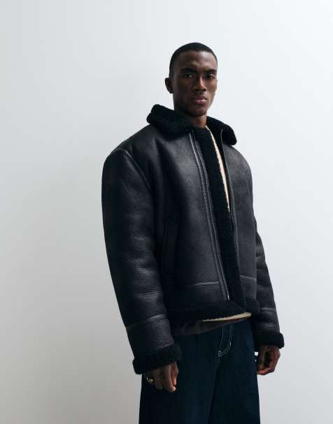 Redefined Rebel - Thiago - Blouson aviateur coupe carrée - Noir - view 1