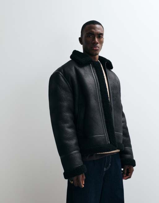 Redefined Rebel – Thiago – Kastige Pilotenjacke in Schwarz, 2 von 5