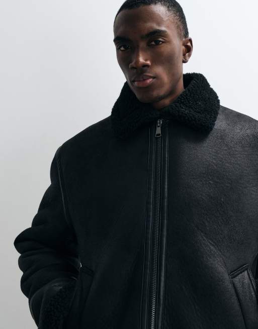 Redefined Rebel – Thiago – Kastige Pilotenjacke in Schwarz, 5 von 5