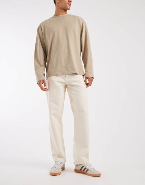 Redefined Rebel Tokyo loose fit jeans in white