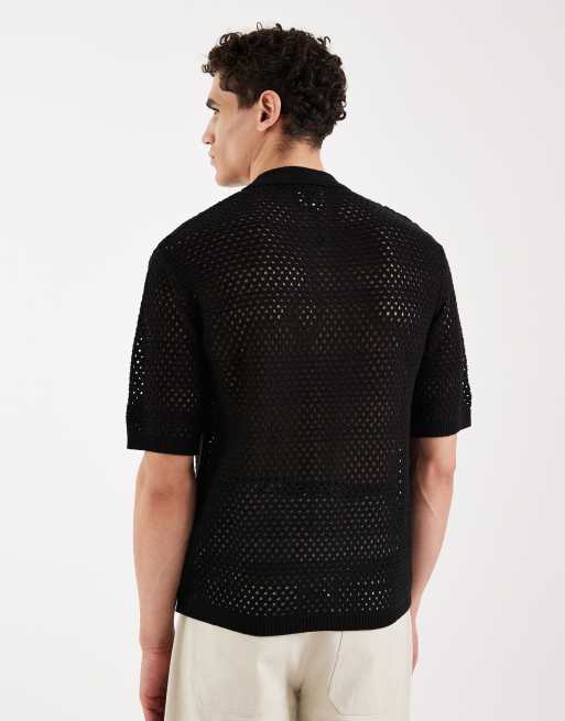 Redefined Rebel Trace - Camicia a maniche corte vestibilità classica nera, 3 di 5