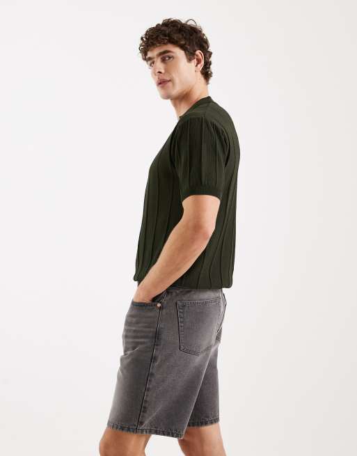 Redefined Rebel Valencia loose fit denim shorts in gray, 3 of 5
