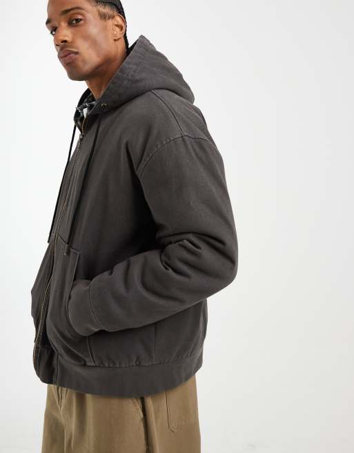Redefined Rebel - Veste oversize coupe carrée avec doublure en imitation peau de mouton - Anthracite , 5 de 5