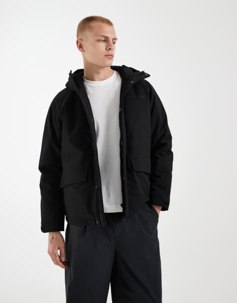 Redefined Rebel veste oversize coupe carrée avec écusson logo noire - view 1