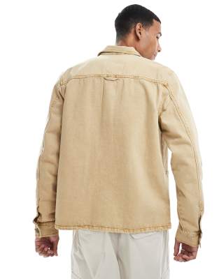 Redefined Rebel Workwear Jacket In Neutral