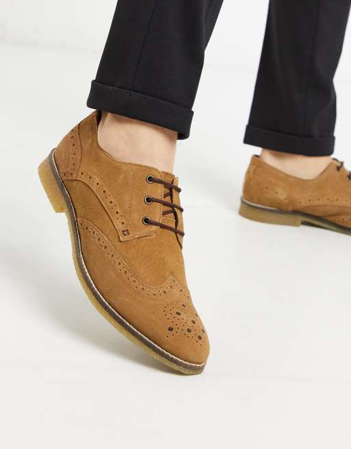 Chestnut 2024 suede pumps