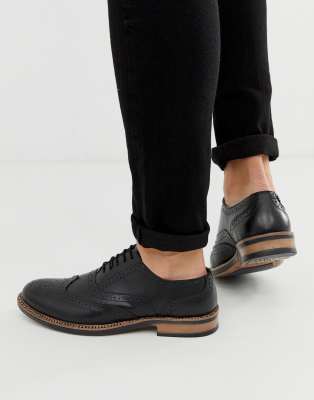 black chunky oxfords