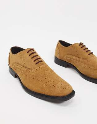 tan suede oxfords
