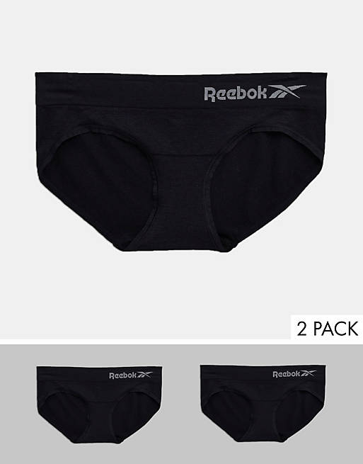 Reebok 2 pack seamless brief in black