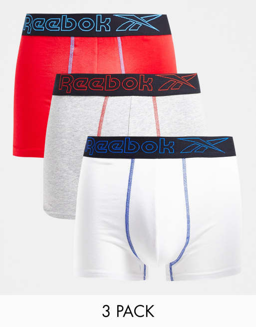 Reebok 3 pack trunks in multi