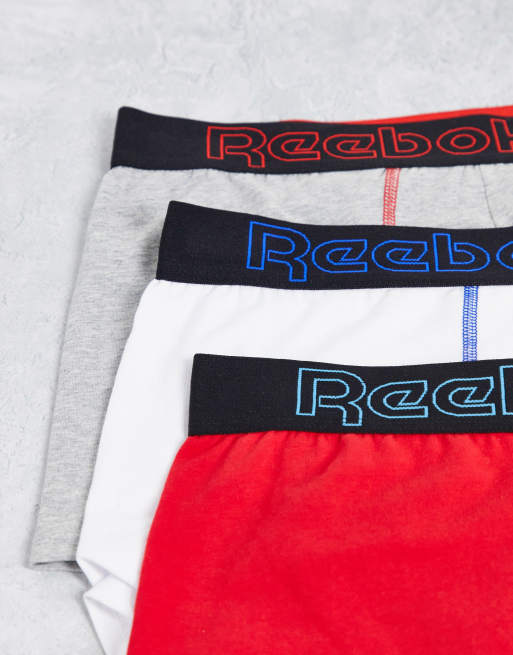 Reebok 3 pack trunks in multi | ASOS