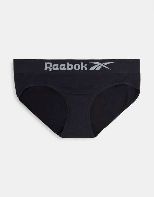 Reebok 3 pack Winifred Seamless briefs in red black and white, 3 of 4