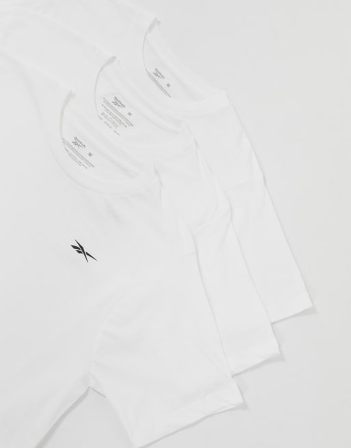Reebok - 3-pak t-shirts i hvid, 3 af 4
