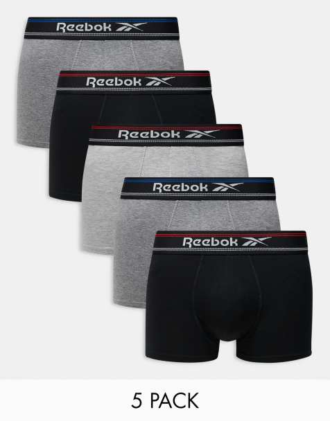 Reebok 5 pack Colvin Trunks in Black/Charcoal Marls/Grey Marl - view 1
