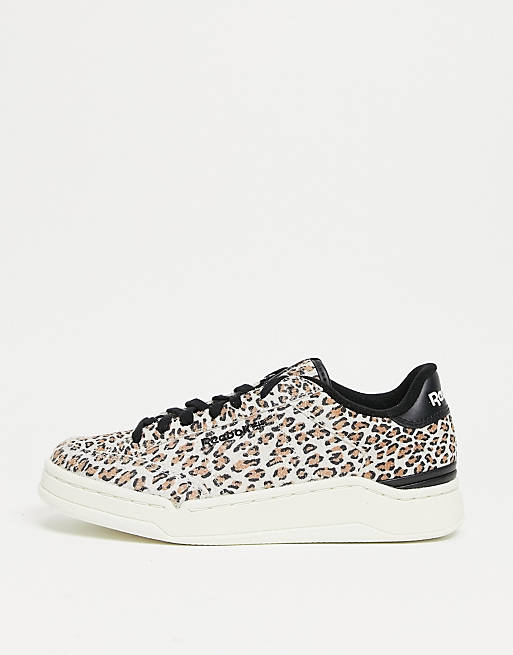 Reebok AD Court trainers in leopard print