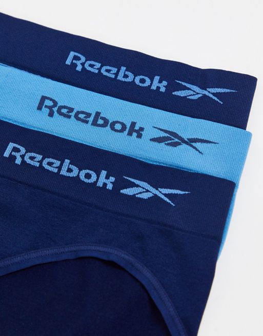 Reebok Allis 3 pack briefs in blue spot
