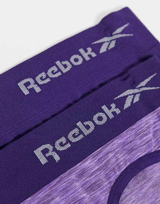 Reebok alma 2 pack seamless briefs in purple