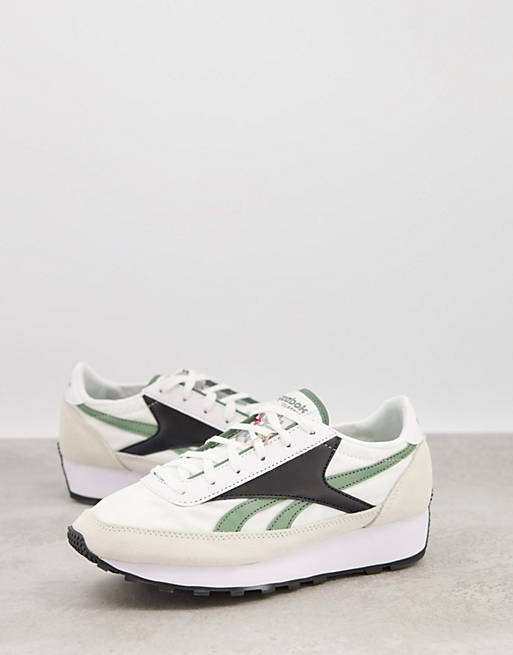 Reebok - AZ Runner - Sneakers i hvid og grøn
