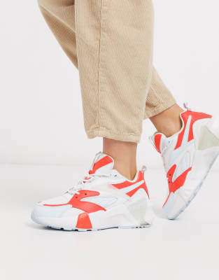 reebok blanche et orange