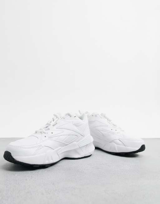 Reebok Aztrek Double Mix trainers in white and black ASOS