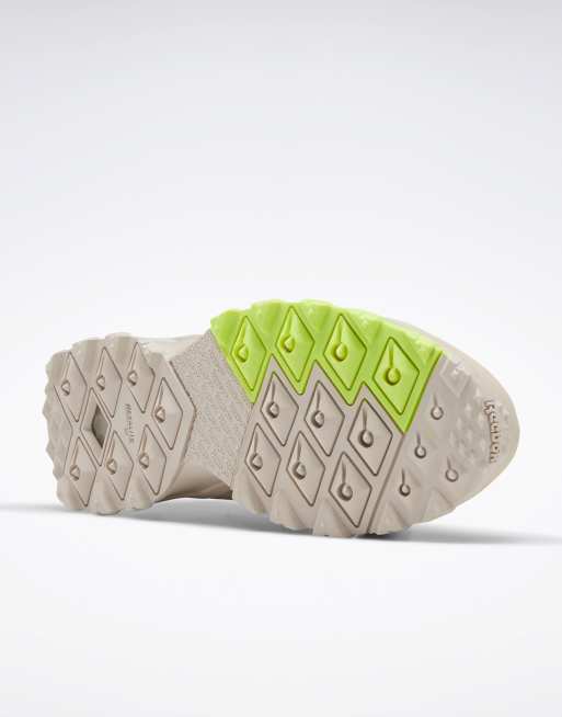 Reebok Aztrek Double sneaker in chalk and yellow