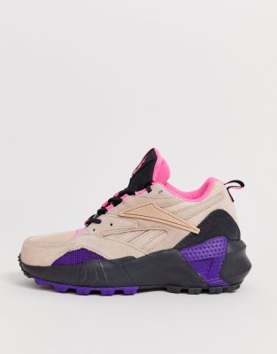 Reebok Aztrek Double Trail Shoe In Pink In Pink