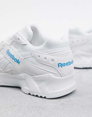 blue and white reebok