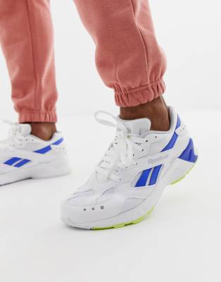 reebok aztrek white and blue