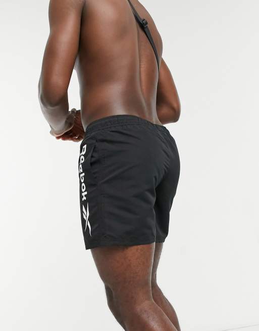 reebok badeshorts schwarz