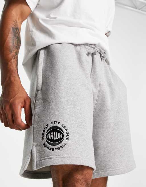 Reebok - Basketball - City League - Fleece short in grijs