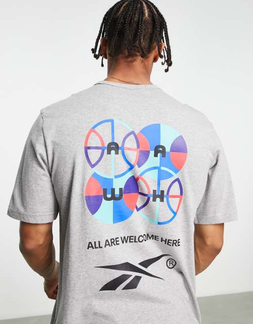 Reebok - Basketball City League - T-shirt a maniche corte grigia
