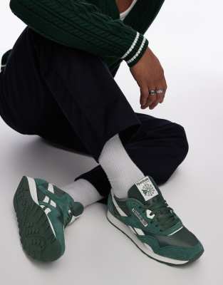 Reebok - Baskets classiques en nylon - Vert/blanc