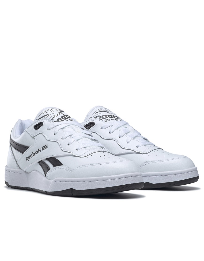 Shop Reebok Bb 4000 Ii Sneakers In White With Black Detail