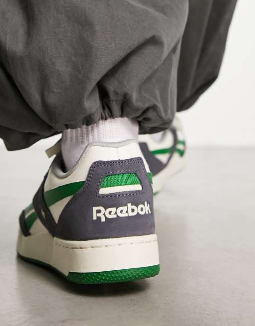 Reebok BB 4000 II unisex sneakers in chalk with black and green detail