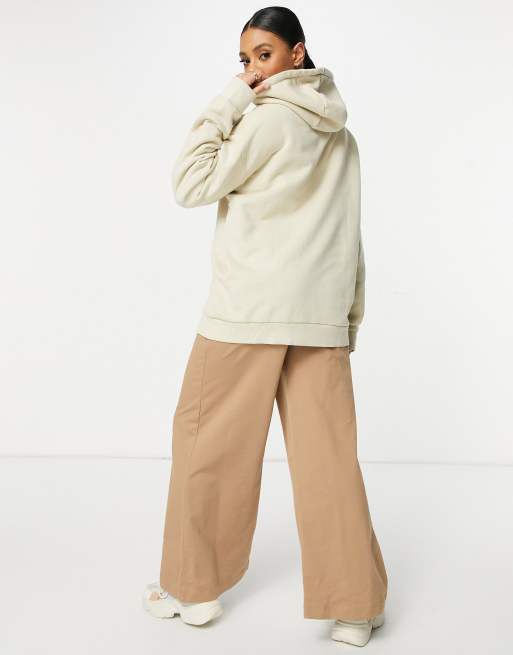 Reebok – Beige huvtröja med centrerad logga - BEIGE, 2 av 4