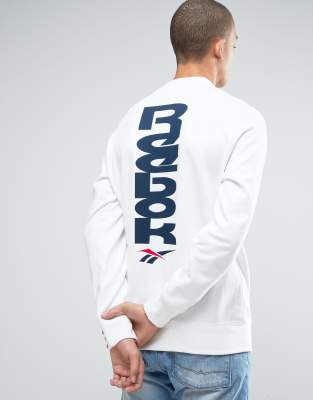 sweat reebok blanc