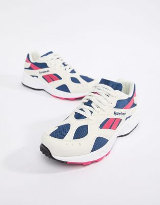 Reebok Blue And Pink Aztrek Sneakers
