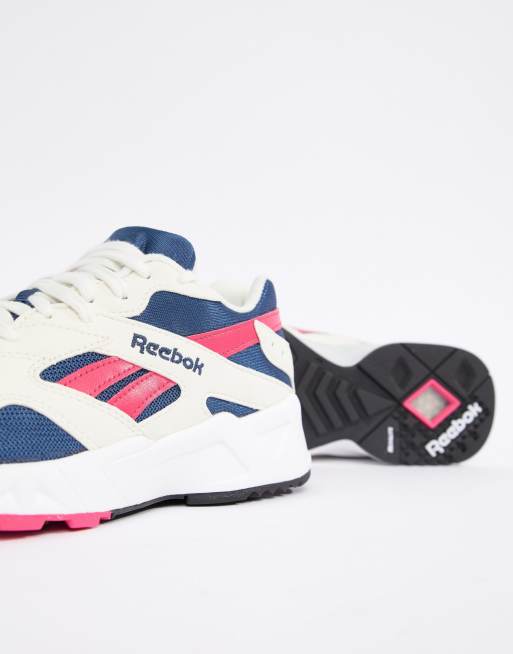 Reebok Blue And Pink Aztrek Sneakers