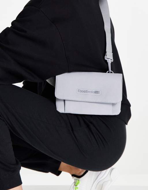 Reebok - Borsa a tracolla, colore grigio