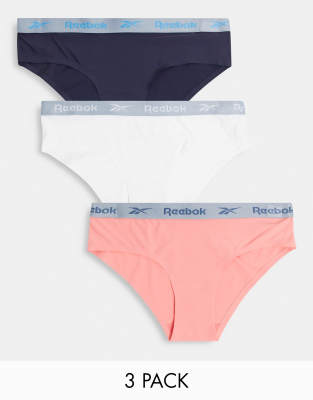 Reebok brisa 3 pack bonded brief in coral