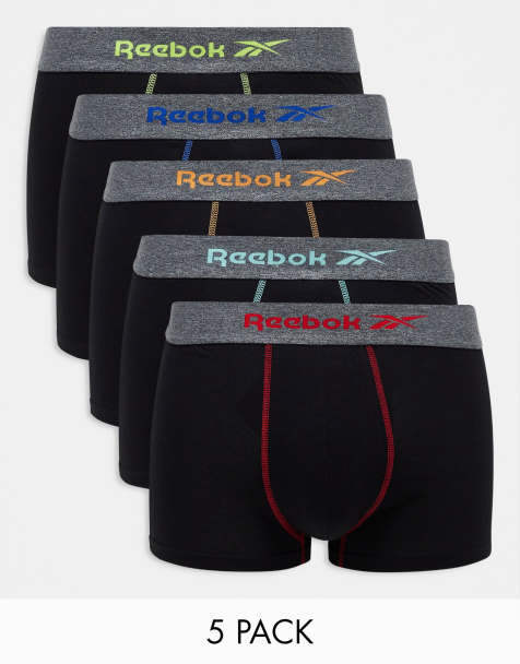 Reebok Mens Everyday Boxers (7 Pack - Black/Grey Marl/White)