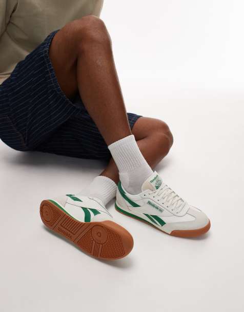 Reebok - Campio - Baskets - Blanc cassé et vert - view 1
