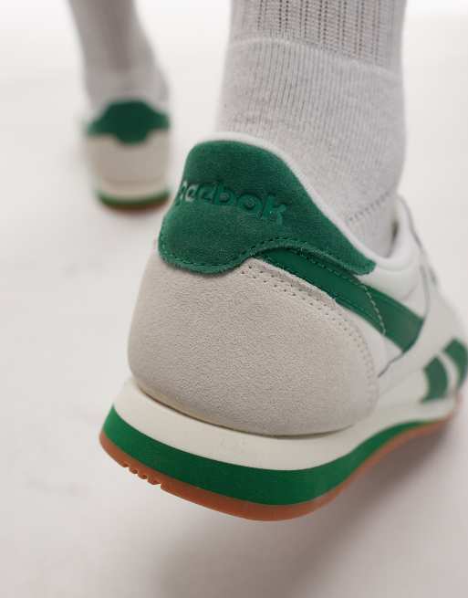 Reebok - Campio sneakers in gebroken wit en groen, 4 van 5