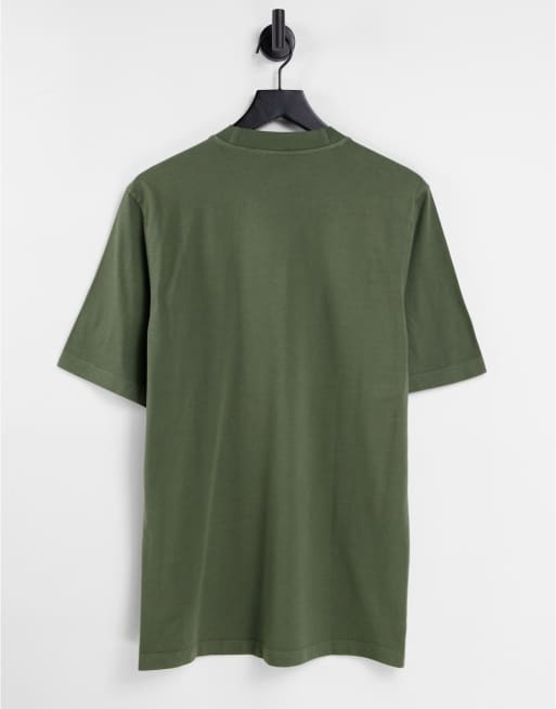 Reebok central logo t-shirt in olive green - exclusive to ASOS, 4 of 4