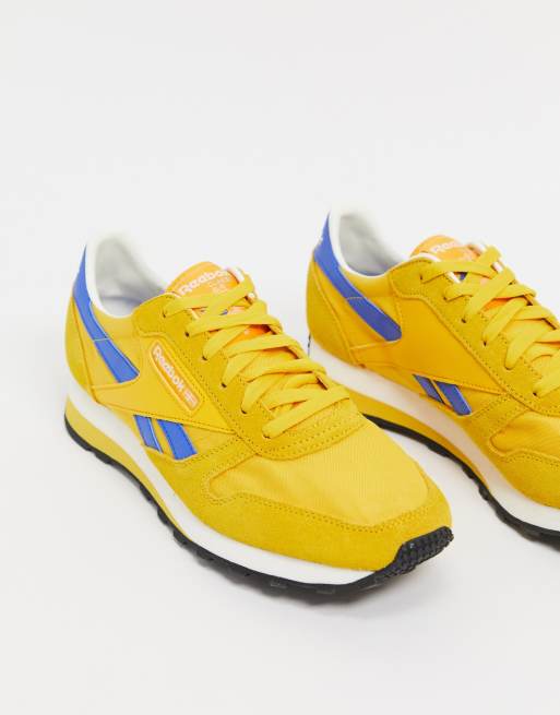 Reebok classic sales yellow sneakers